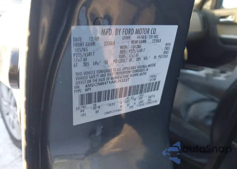 2010 Mercury Mariner Premier from USA, damaged, VIN 4M2CN8H71AKJ13227